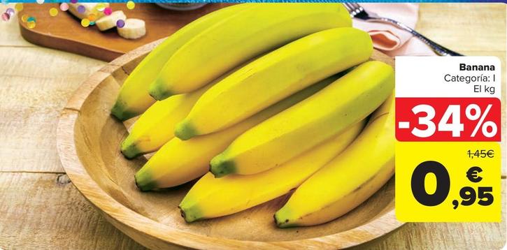 Oferta de Carrefour - Banana por 0,95€ en Carrefour Market