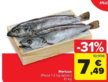 Oferta de Carrefour - Merluza por 7,49€ en Carrefour Market