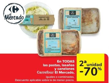 Oferta de Carrefour - En Todas 2a Las Pastas, Lasañas Y Canelones El Mercado en Carrefour Market