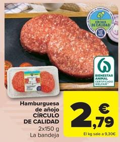 Oferta de Carrefour - Hamburguesa De Añojo por 2,79€ en Carrefour Market