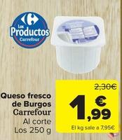 Oferta de Carrefour - Queso Fresco De Burgos por 1,99€ en Carrefour Market