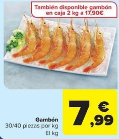 Oferta de Gambón 30/40 Piezas por 7,99€ en Carrefour Market