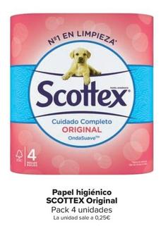 Oferta de Scottex - Papel Higiénico Original por 1€ en Carrefour Market
