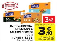Oferta de Krissia - Barritas 0% O Proteína por 4,65€ en Carrefour Market