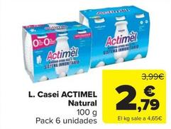 Oferta de Actimel - L. Casei Natural por 2,79€ en Carrefour Market