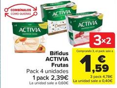 Oferta de Activia - Bífidus Frutas por 2,39€ en Carrefour Market