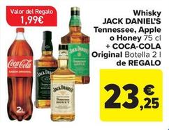 Oferta de Jack Daniel's - Whisky Tennessee, Apple O Honey por 23,25€ en Carrefour Market