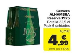 Oferta de Alhambra - Cerveza Reserva 1925 por 4,99€ en Carrefour Market