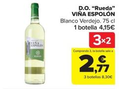 Oferta de Viña Espolón - D.o. "rueda❞ por 4,15€ en Carrefour Market