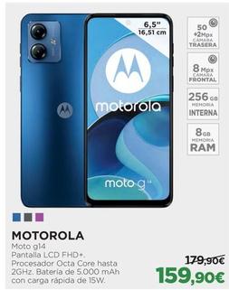 Oferta de Motorola - Moto G14 por 159,9€ en El Corte Inglés