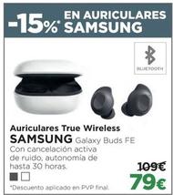 Oferta de Samsung - Auriculares True Wireless Galaxy Buds FE por 79€ en El Corte Inglés