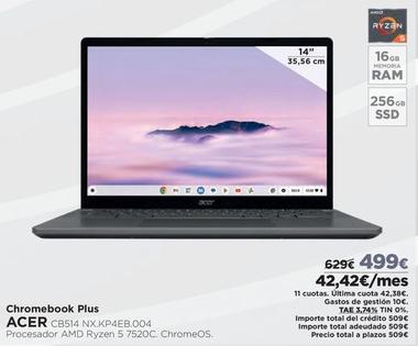 Oferta de Acer - Chromebook Plus por 499€ en El Corte Inglés
