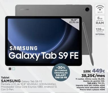 Oferta de Tablet Samsung por 449€ en El Corte Inglés