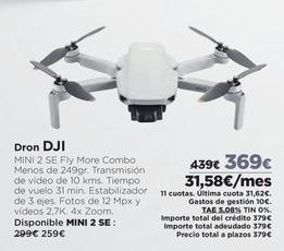 Oferta de Drone por 369€ en El Corte Inglés