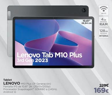 Oferta de Lenovo - Tablet por 169€ en El Corte Inglés