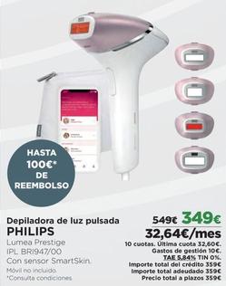 Oferta de Philips - Depiladora De Luz Pulsada por 349€ en El Corte Inglés
