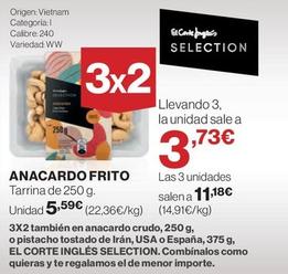 Oferta de El Corte Inglés - Anacardo Frito por 5,59€ en El Corte Inglés