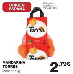 Oferta de Mandarinas por 2,79€ en El Corte Inglés