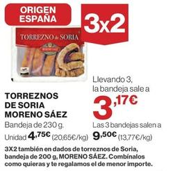 Oferta de Moreno Saez - Torreznos De Soria por 4,75€ en El Corte Inglés