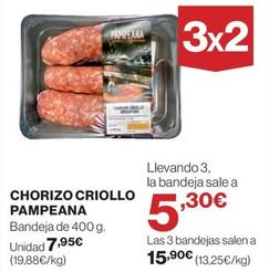 Oferta de El Corte Inglés - Chorizo Criollo Pampeana por 7,95€ en El Corte Inglés