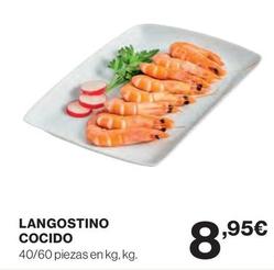 Oferta de Langostino Cocido por 8,95€ en El Corte Inglés