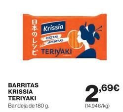 Oferta de Krissia - Barritas Teriyaki por 2,69€ en El Corte Inglés