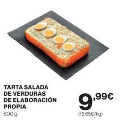 Oferta de El Corte Inglés - Tarta Salada De Verduras De Elaboración Propia por 9,99€ en El Corte Inglés