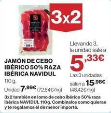 Oferta de Navidul - Jamón De Cebo Ibérico 50% Raza Ibérica por 7,99€ en El Corte Inglés