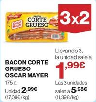 Oferta de Oscar Mayer - Bacon Corte Grueso por 2,99€ en El Corte Inglés