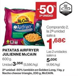 Oferta de Mccain - Patatas Airfryer Julienne por 3,35€ en El Corte Inglés
