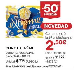 Oferta de Nestlé - Cono Extrême por 4,99€ en El Corte Inglés