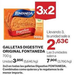 Oferta de Fontaneda - Galletas Digestive Original por 3,95€ en El Corte Inglés