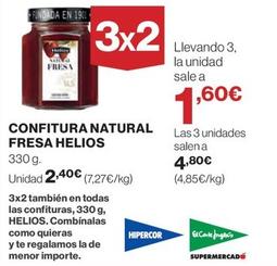 Oferta de Helios - Confitura Natural Fresa por 2,4€ en El Corte Inglés