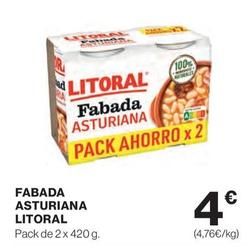 Oferta de Litoral - Fabada Asturiana por 4€ en El Corte Inglés