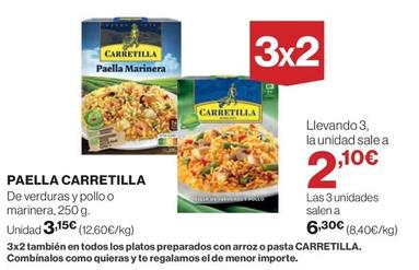 Oferta de Carretilla - Paella por 3,15€ en El Corte Inglés