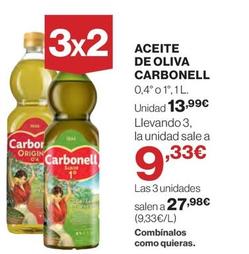 Oferta de Carbonell - Aceite De Oliva por 13,99€ en El Corte Inglés