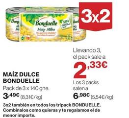 Oferta de Maíz dulce por 3,49€ en El Corte Inglés