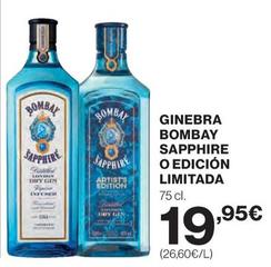 Oferta de Bombay - Ginebra Sapphire O Edición Limitada por 19,95€ en El Corte Inglés