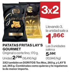 Oferta de Lay's - Patatas Fritas Gourmet por 2,79€ en El Corte Inglés