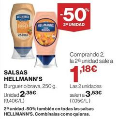 Oferta de Hellmann's - Salsas por 2,35€ en El Corte Inglés