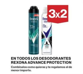 Oferta de Rexona - En Todos Los Desodorantes Advance Protection en El Corte Inglés