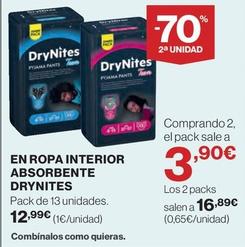 Oferta de Drynites - En Ropa Interior Absorbente por 12,99€ en El Corte Inglés