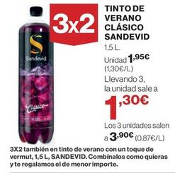 Oferta de Sandevid - Tinto De Verano Clásico por 1,95€ en El Corte Inglés