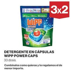 Oferta de Wipp - Detergente En Cápsulas Power en El Corte Inglés