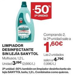 Oferta de Sanytol - Limpiador Desinfectante Sin Lejía por 3,19€ en El Corte Inglés