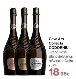 Oferta de Codorniu - Cava Ars Collecta por 18,95€ en El Corte Inglés
