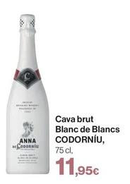 Oferta de Codorniu - Cava Brut Blanc De Blancs por 11,95€ en El Corte Inglés