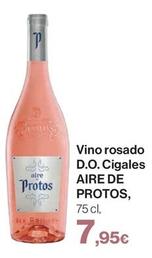 Oferta de Aire De Protos - Vino Rosado D.o. Cigales por 7,95€ en El Corte Inglés