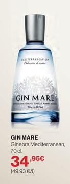 Oferta de Gin Mare - Ginebra Mediterranean por 34,95€ en El Corte Inglés
