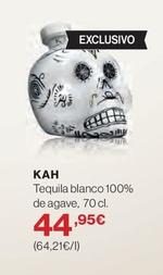 Oferta de Kah - Tequila Blanco 100% De Agave por 44,95€ en El Corte Inglés
